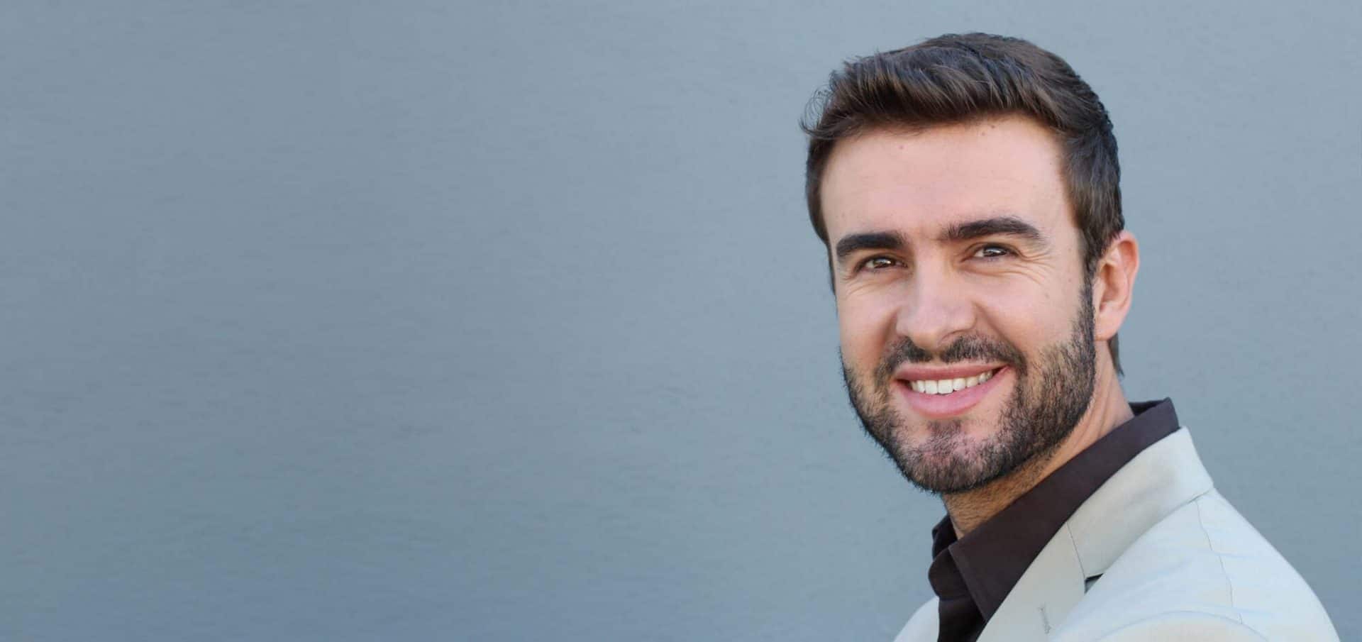 Man satisfied after hair transplant